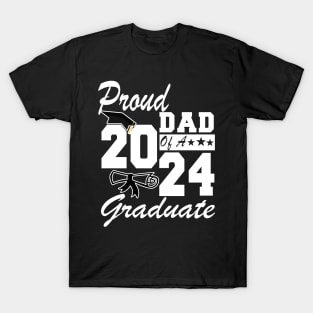 Proud Dad of a 2024 Graduate Class of 2024 Graduation T-Shirt